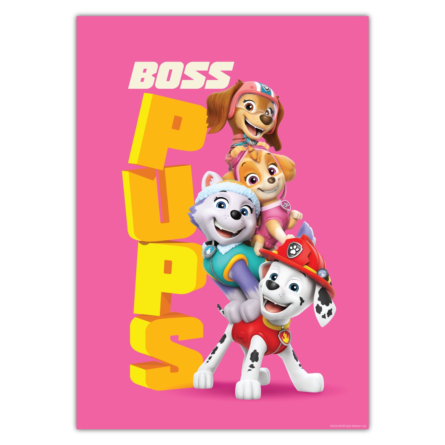 Paw Patrol Print - Boss Pups Stack Poster Wall Art