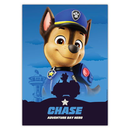 Paw Patrol Print - Chase Adventure Bay Hero Poster Wall Art