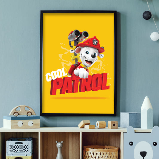 Paw Patrol Print - Marshall Cool Patrol Poster Wall Art