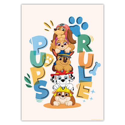 Paw Patrol Print - Pups Rule Poster Wall Art