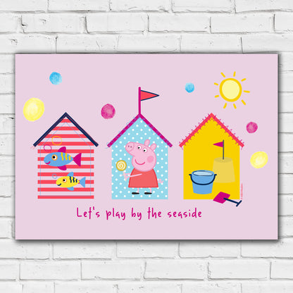 Peppa Pig Print - Peppa Let's Play By The Seaside Poster Wall Art