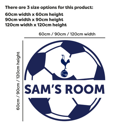 Tottenham Hotspur Football Club - Personalised Ball & Name Wall Decal