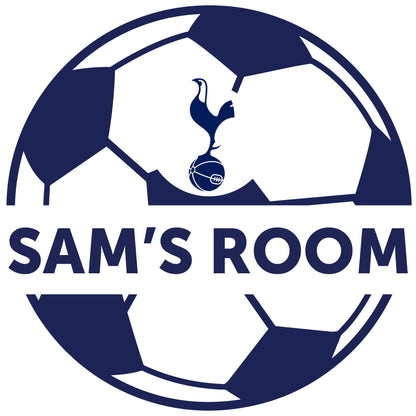 Tottenham Hotspur Football Club - Personalised Ball & Name Wall Decal