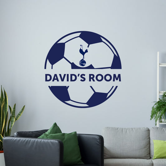 Tottenham Hotspur Football Club - Personalised Ball & Name Wall Decal