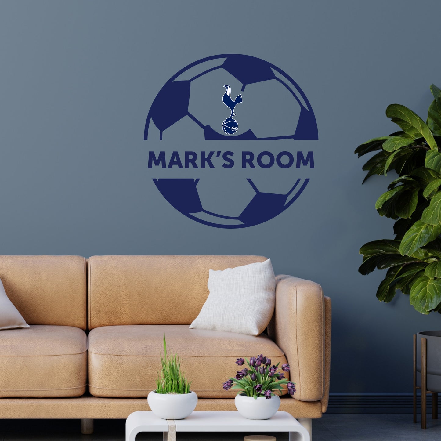 Tottenham Hotspur Football Club - Personalised Ball & Name Wall Decal