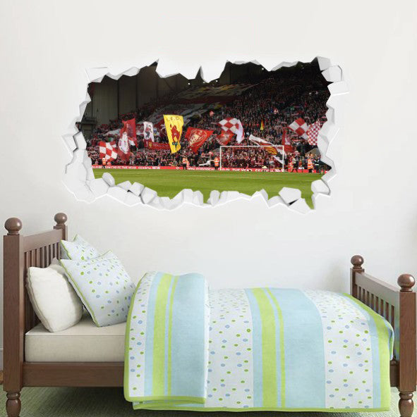 Liverpool Football Club - Anfield Stadium (View Of The Kop) Broken Wall Sticker