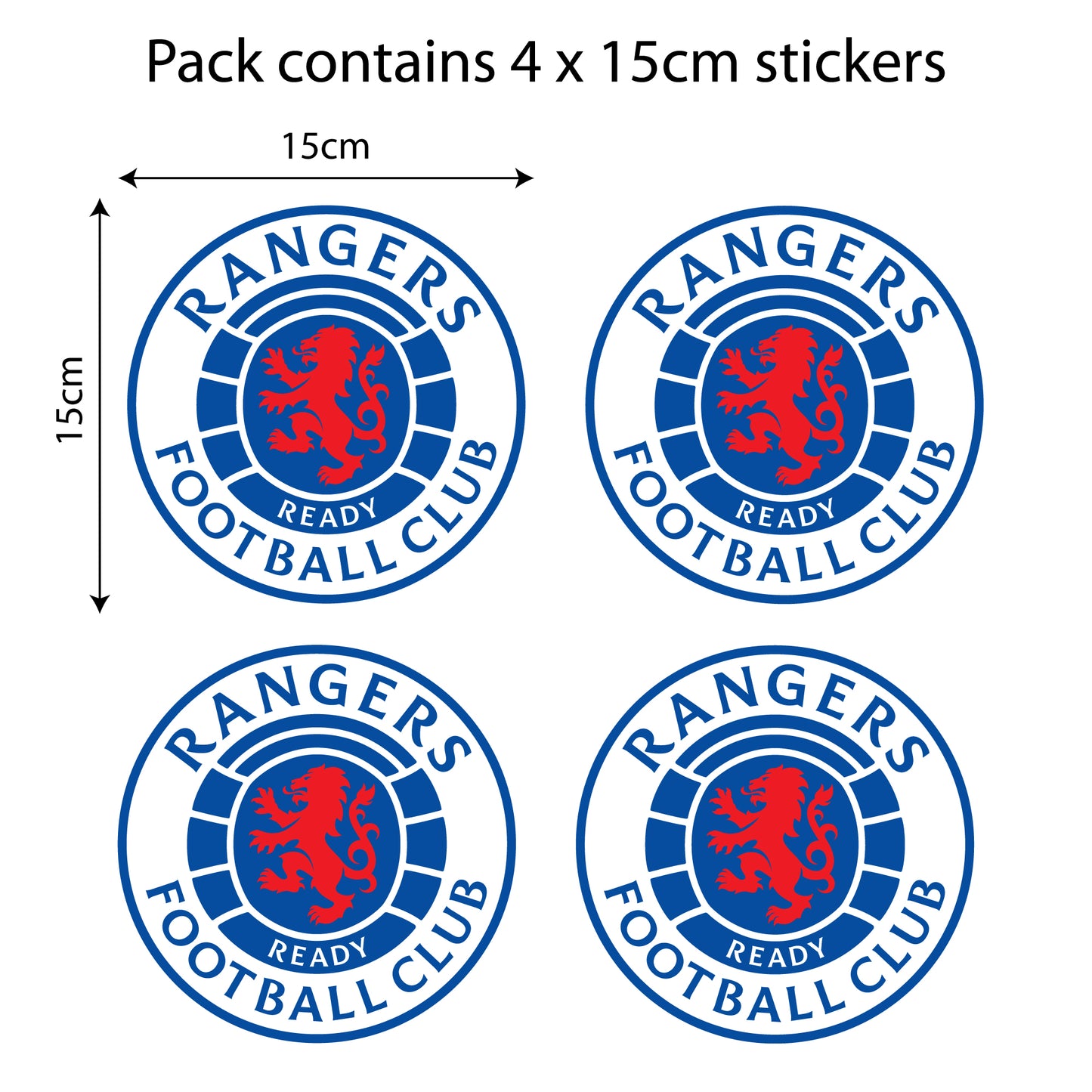 Rangers Football Club - Car Sticker Pack