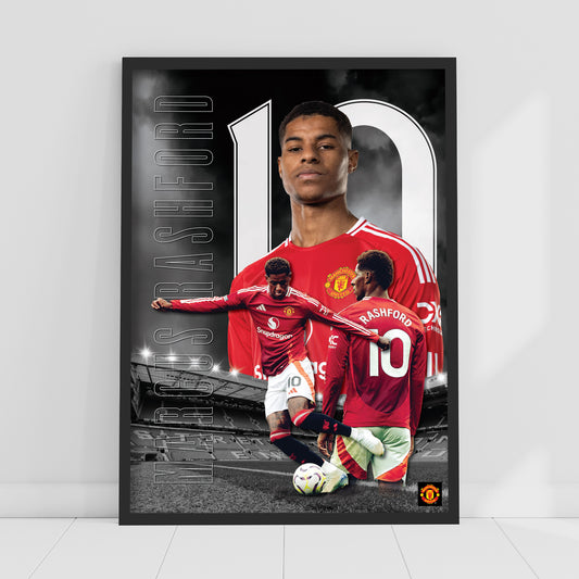 Manchester United FC Print - Rashford 24/25 Core Poster