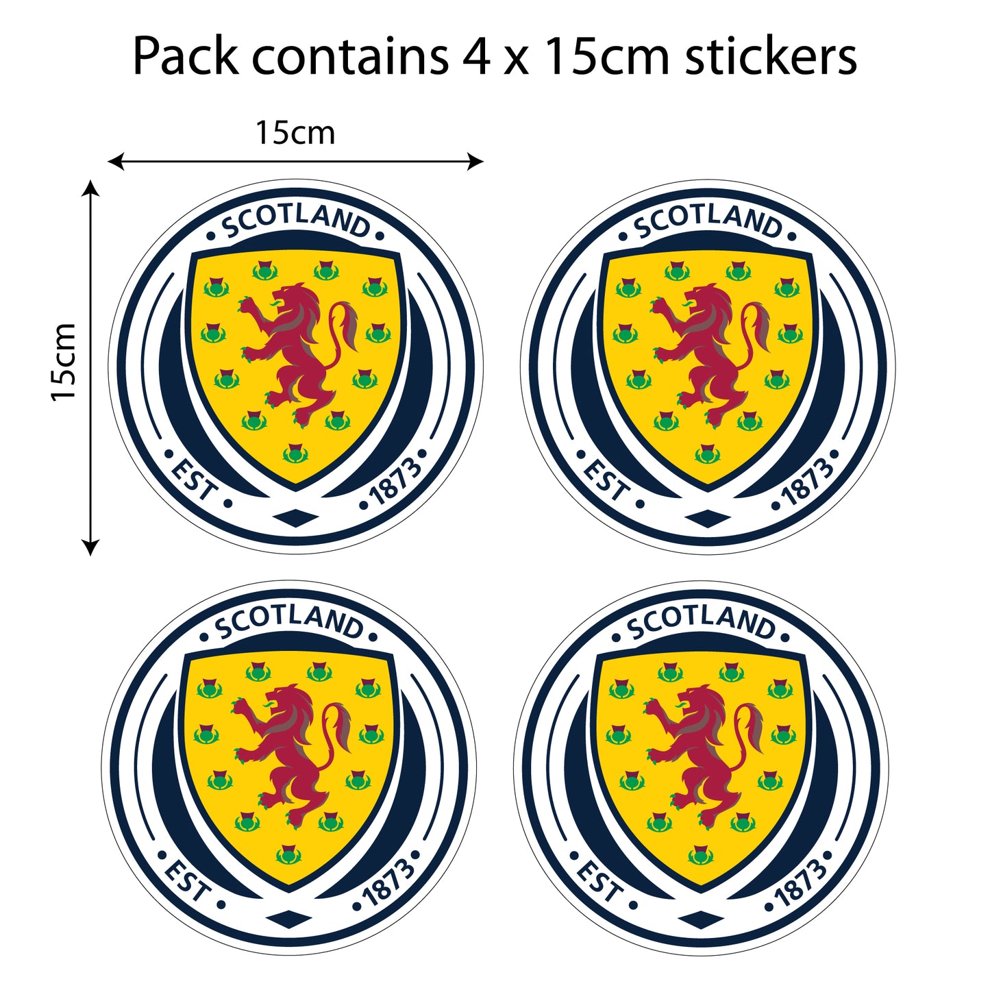 Scotland Football Club - Car Sticker Pack