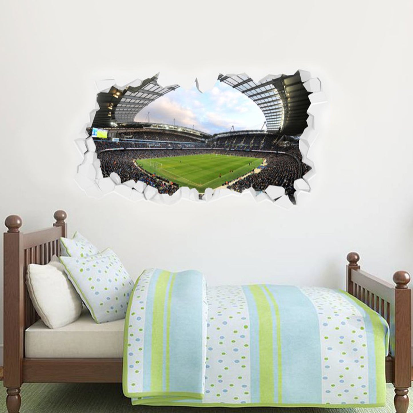 Manchester City Football Club - Etihad Stadium Broken Wall Sticker