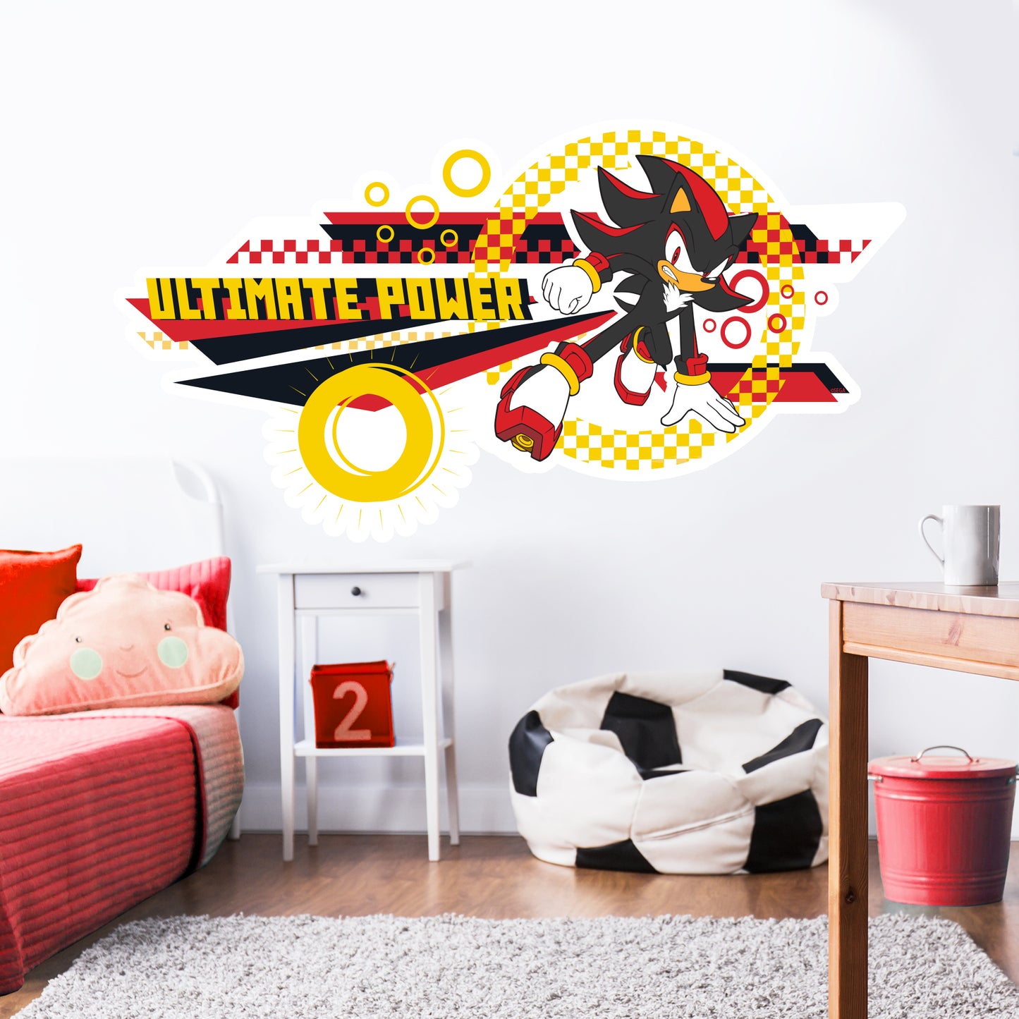 Sonic The Hedgehog Wall Sticker - Shadow Ultimate Power Wall Art