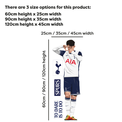 Tottenham Hotspur FC - Son 24-25 Illustration Wall Sticker