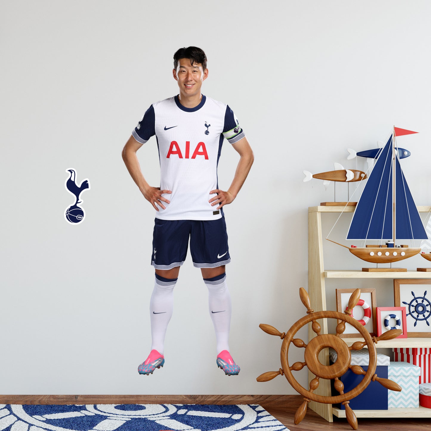 Tottenham Hotspur FC - Son Heung-min 24-25 Player Cutout Wall Sticker + Spurs Decal