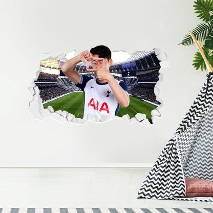 Tottenham Hotspur FC - Son Heung-min 24-25 Broken Wall Sticker + Spurs Decals