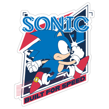 Sonic The Hedgehog Wall Sticker - Sonic Built For Speed Wall Art