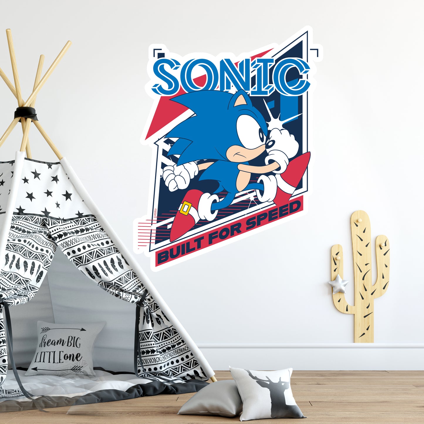 Sonic The Hedgehog Wall Sticker - Sonic Built For Speed Wall Art