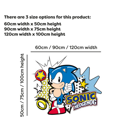 Sonic The Hedgehog Wall Sticker - Sonic Comic Pop Wall Art