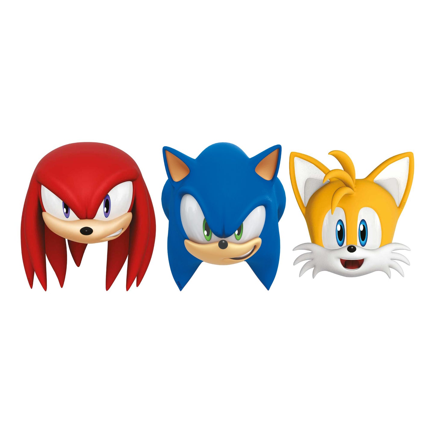 Sonic The Hedgehog Wall Sticker - Sonic Knuckles and Tails Heads Wall Art