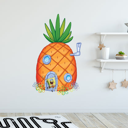 SpongeBob Wall Sticker - SpongeBob Outside His House Decal Wall Art