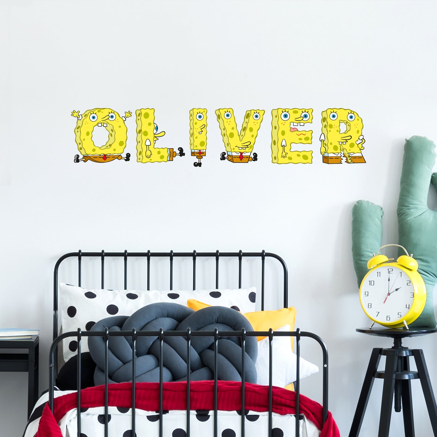 SpongeBob Wall Sticker - Alphabet Letter Personalised Name Decal Wall Art