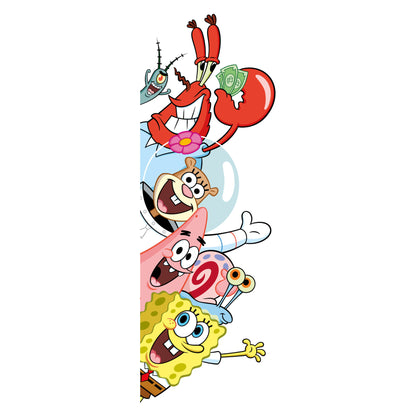 SpongeBob Wall Sticker - Group Peeking and Waving Decal Wall Art