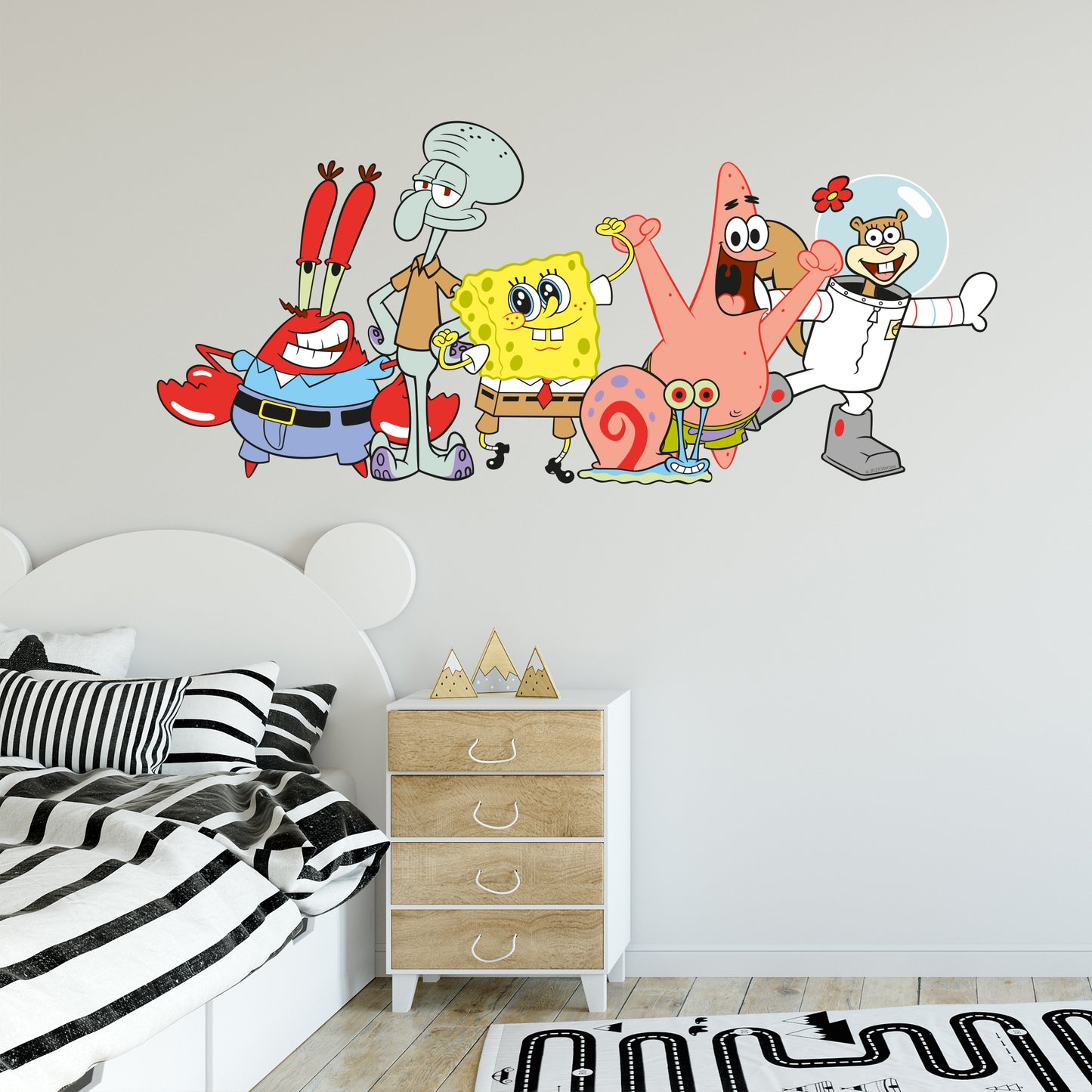 SpongeBob Wall Sticker - Group Smiling Decal Wall Art