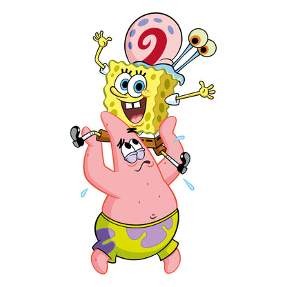 SpongeBob Wall Sticker - SpongeBob, Patrick and Gary Stack Decal Wall Art