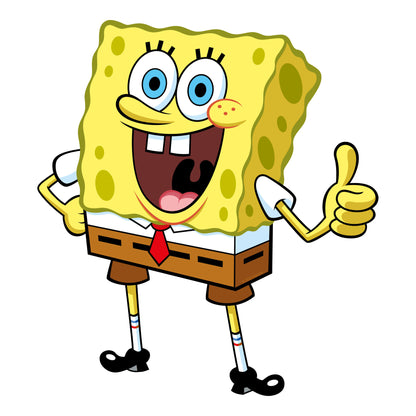 SpongeBob Wall Sticker - SpongeBob Thumbs Up Decal Wall Art