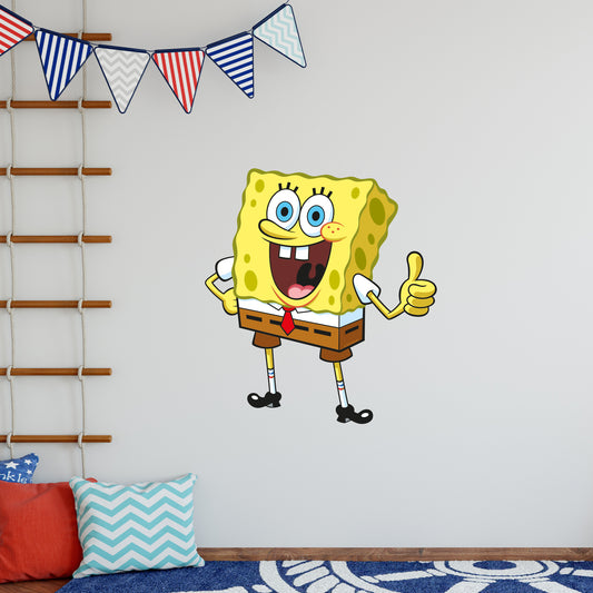 SpongeBob Wall Sticker - SpongeBob Thumbs Up Decal Wall Art