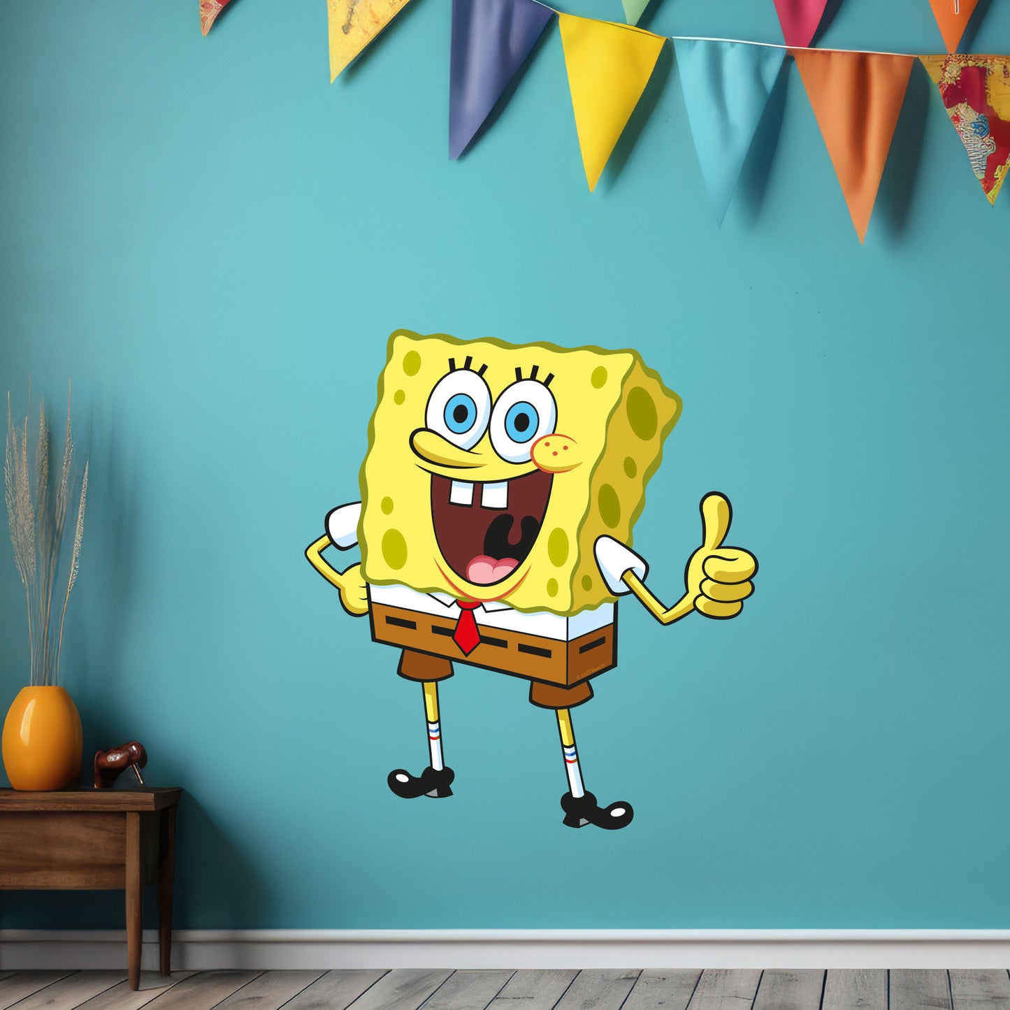 SpongeBob Wall Sticker - SpongeBob Thumbs Up Decal Wall Art