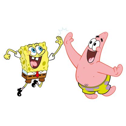 SpongeBob Wall Sticker - SpongeBob and Patrick High Five Decal Wall Art