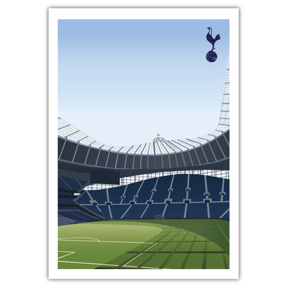 Tottenham Hotspur Print - Stadium From Corner Illustration Poster