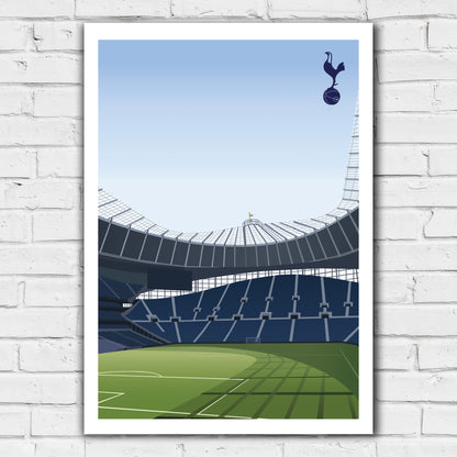 Tottenham Hotspur Print - Stadium From Corner Illustration Poster