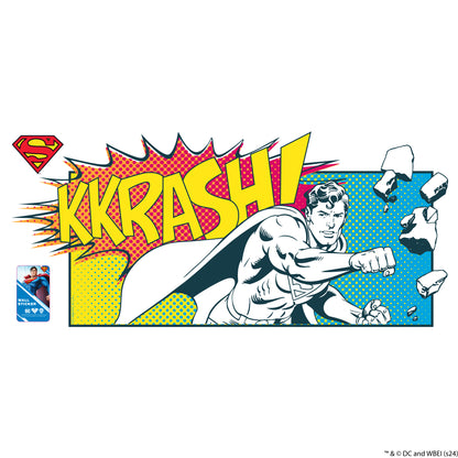 Superman Wall Sticker - Kkrash Comic Strip Wall Decal DC Superhero Art