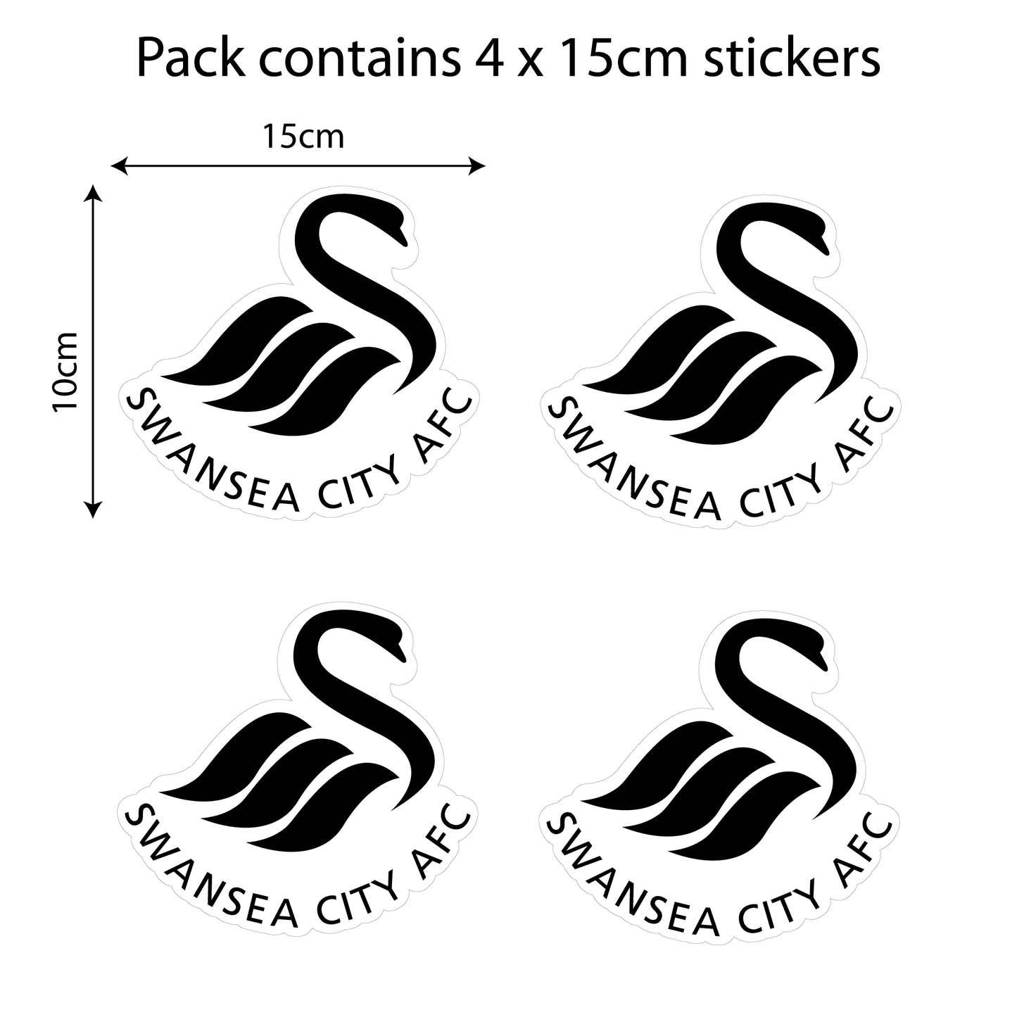 Swansea Football Club - Car Sticker Pack