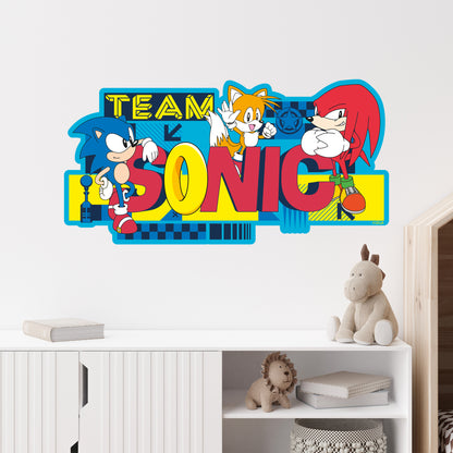 Sonic The Hedgehog Wall Sticker - Team Sonic Wall Art