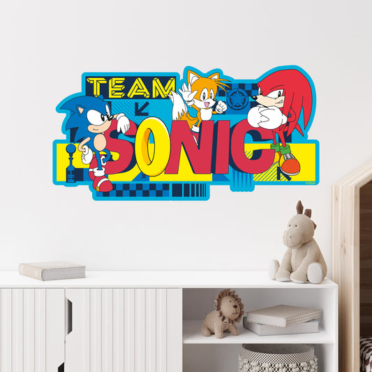 Sonic The Hedgehog Wall Sticker - Team Sonic Wall Art