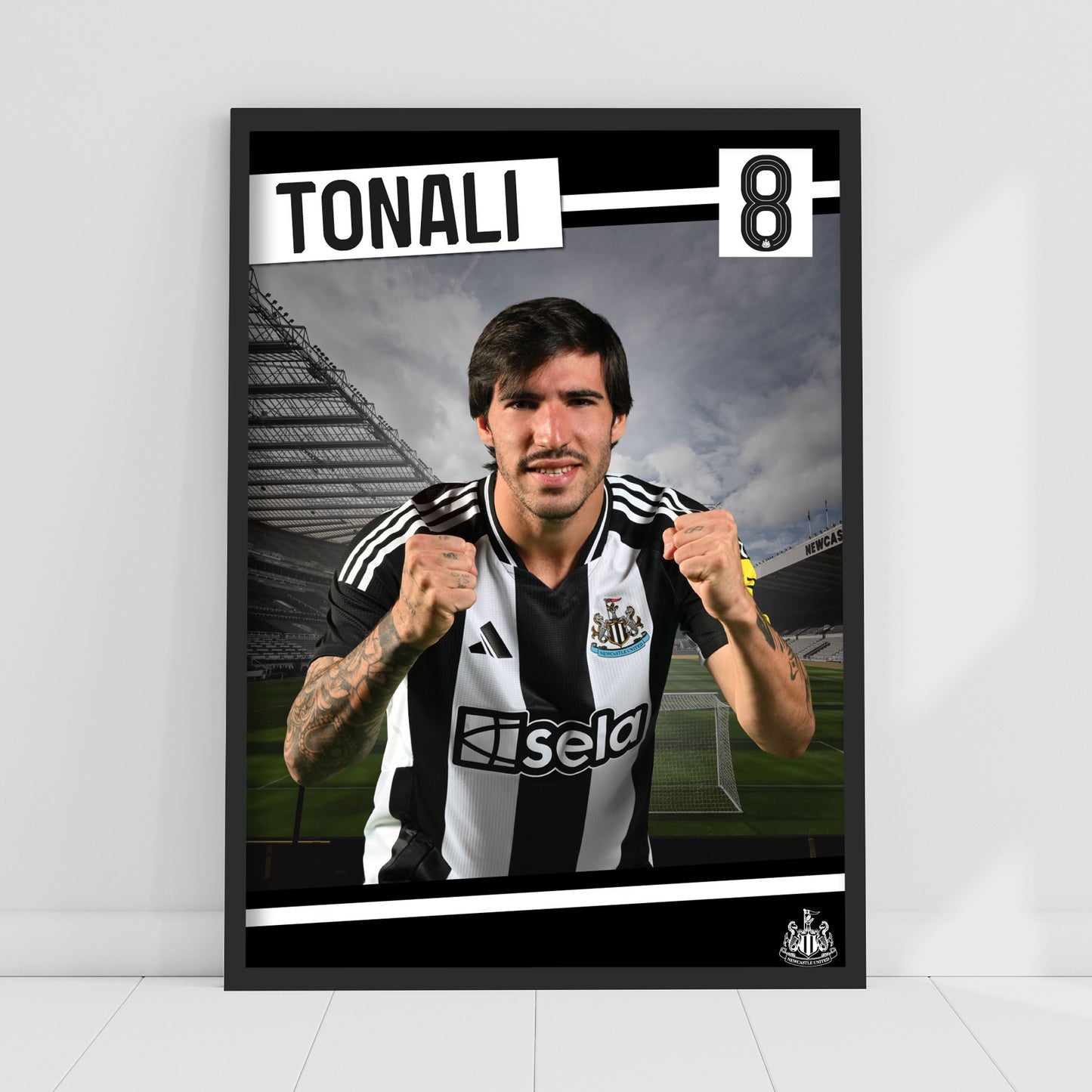 Newcastle United FC Print - Tonali Poster Football Wall Art