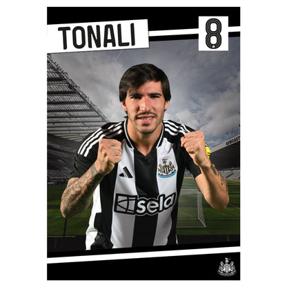 Newcastle United FC Print - Tonali Poster Football Wall Art