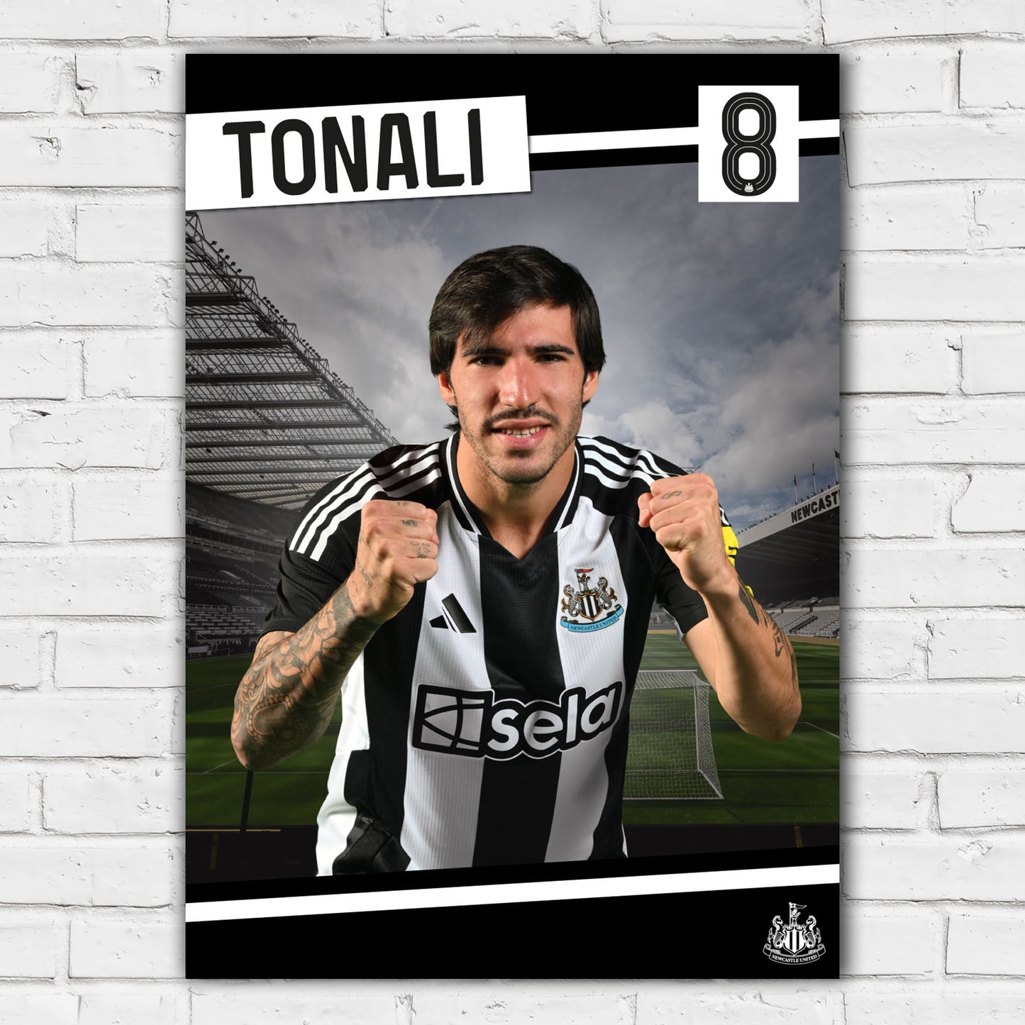 Newcastle United FC Print - Tonali Poster Football Wall Art