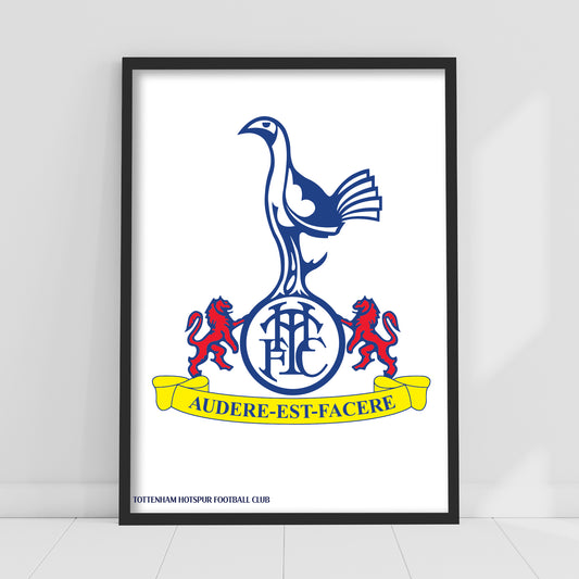 Tottenham Hotspur Print - Cockerel Crest Poster Wall Art