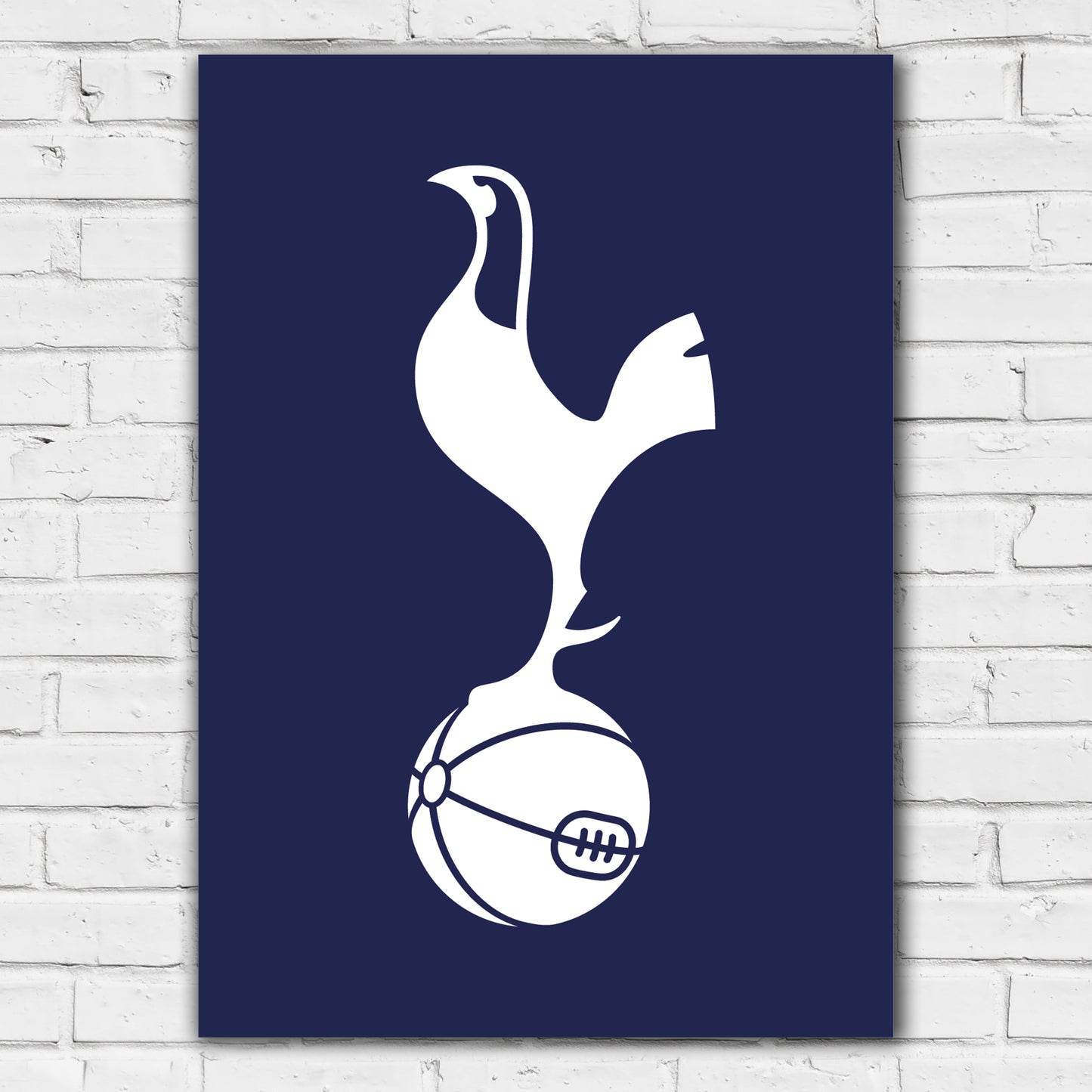 Tottenham Hotspur Football Club Print - White Crest Poster