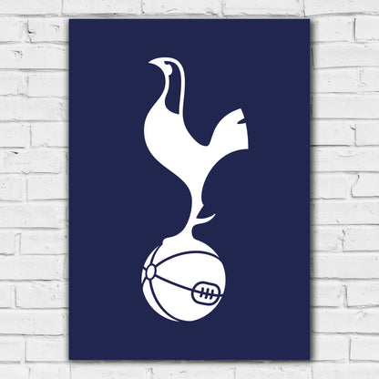 Tottenham Hotspur Football Club Print - White Crest Poster