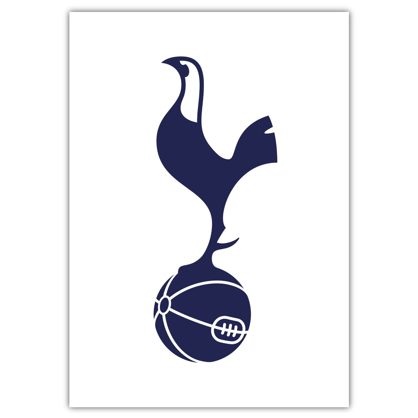 Tottenham Hotspur Football Club Print - Navy Crest Poster