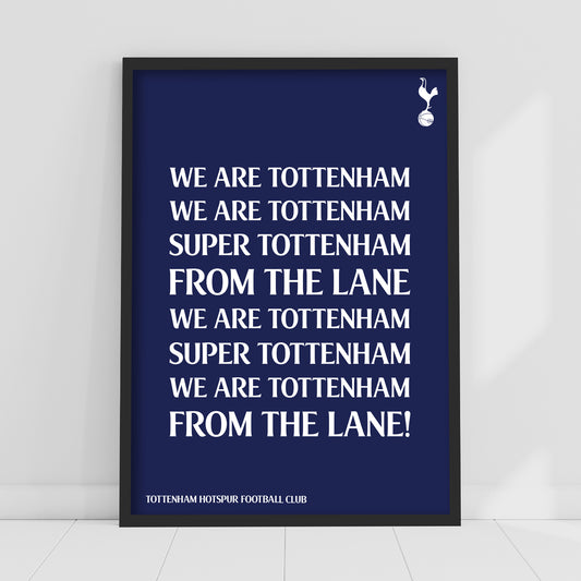 Tottenham Hotspur Print - From The Lane Song Poster Wall Art