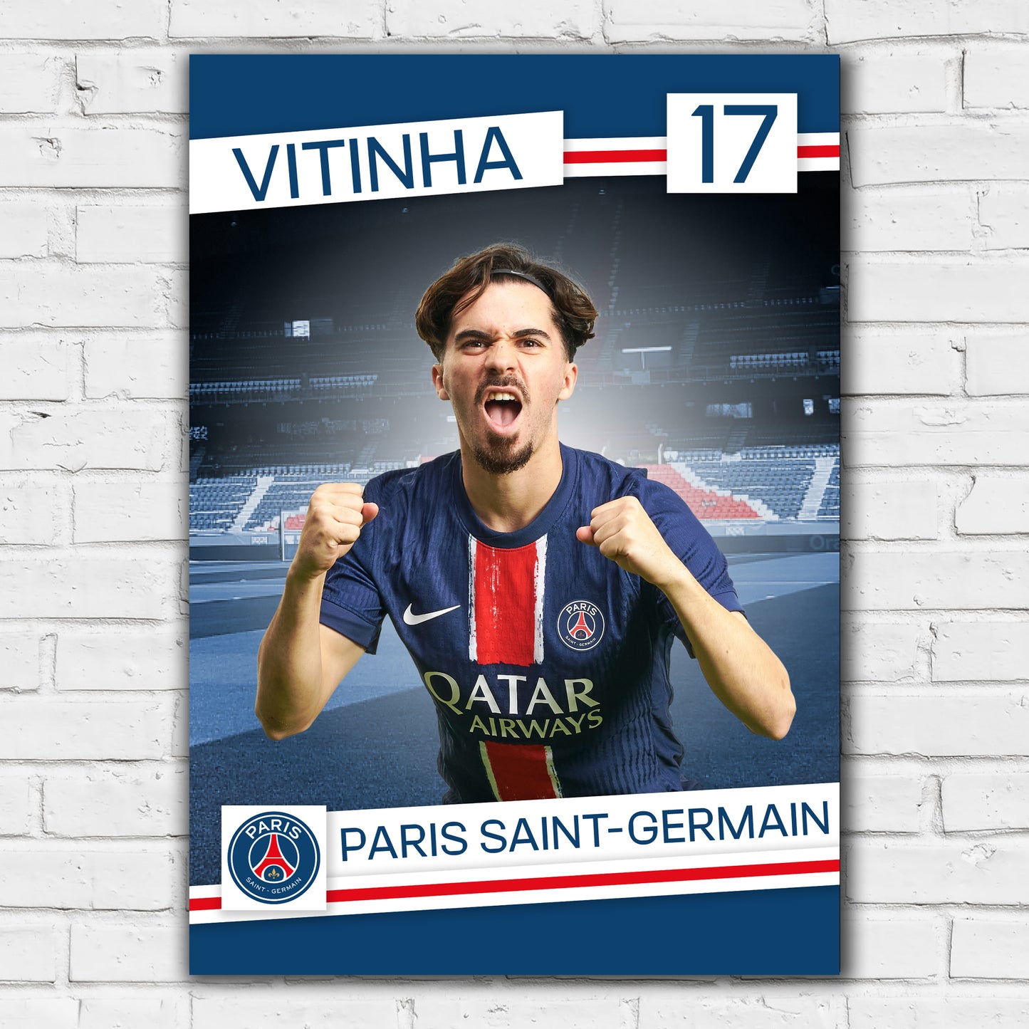 Paris Saint-Germain F.C. Print - Vitinha 24-25 PSG Player