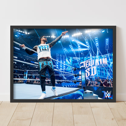 WWE Print - Jey Uso on Ring Side Poster Wrestling Wall Art