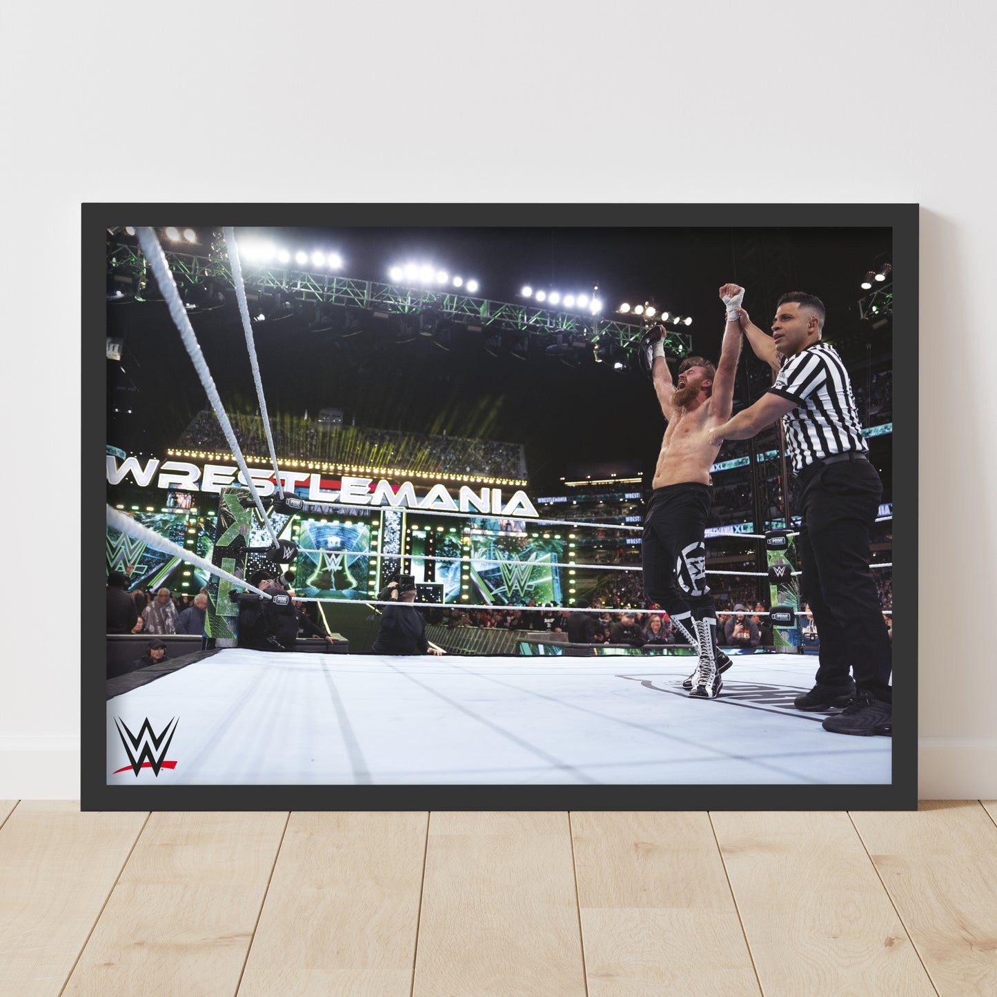 WWE Print - Sami Zayn WrestleMania Win Poster Wrestling Wall Art