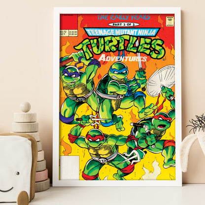 Teenage Mutant Ninja Turtles Print - Comic Cover No 72 Oct Poster World of TMNT Wall Art