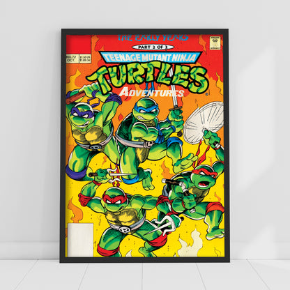 Teenage Mutant Ninja Turtles Print - Comic Cover No 72 Oct Poster World of TMNT Wall Art